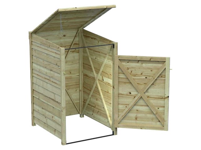 Vuren klikokast "nyhavn" geïmpregneerd - 92,5x76x125 cm - afbeelding 4 van  4