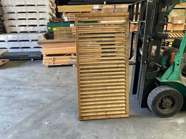Vuren lamellen scherm geïmpregneerd - 180x89 cm - afbeelding 1 van  4
