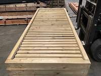 Vuren lamellenscherm geïmpregneerd - 224x89 cm (3x) - afbeelding 4 van  13