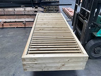 Vuren lamellenscherm geïmpregneerd - 224x89 cm (3x) - afbeelding 1 van  13