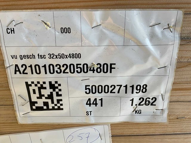 Vuren lat geschaafd - 480x4,5x2,8 cm (150x) - afbeelding 3 van  3