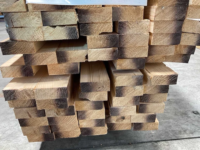 Vuren lat geschaafd - 480x7x2,8 cm (100x) - afbeelding 6 van  8