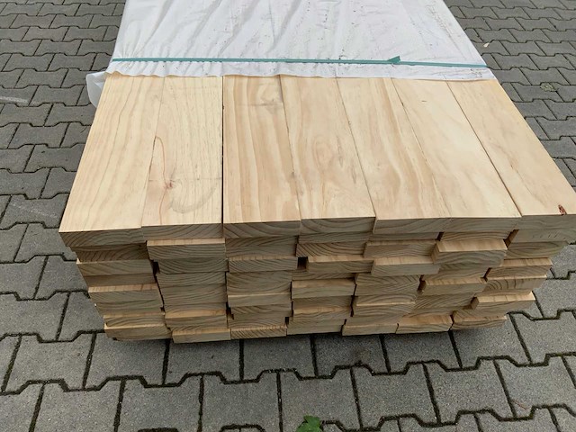 Vuren ligger 4880x145x40mm (77x) - afbeelding 1 van  1