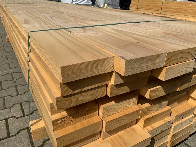 Vuren ligger 4880x145x40mm (77x) - afbeelding 7 van  7