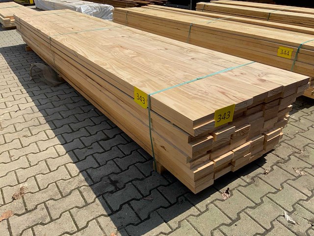 Vuren ligger 4880x145x40mm (77x) - afbeelding 1 van  8