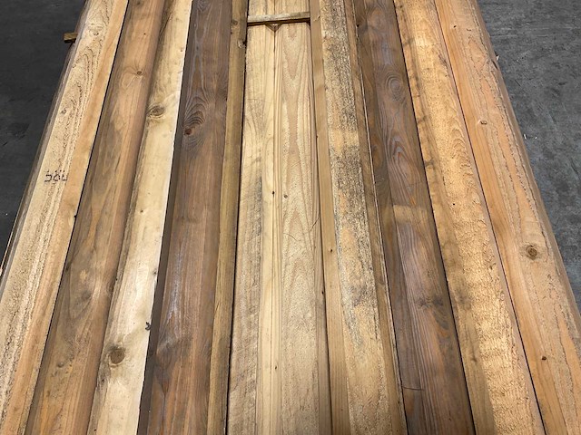 Vuren mastiekschroot 450x10x2,2 cm (92x) - afbeelding 6 van  10