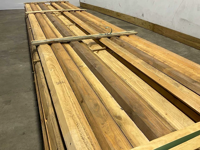 Vuren mastiekschroot 450x10x2,2 cm (92x) - afbeelding 4 van  10