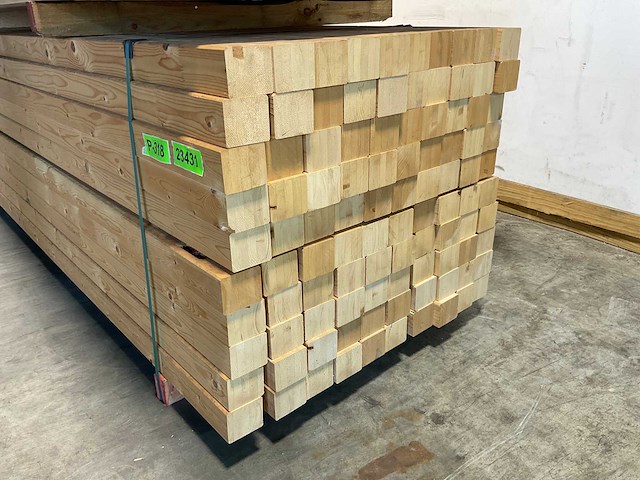 Vuren metselprofiel onbehandeld 295x7,6x6,6 cm (50x) - afbeelding 5 van  7