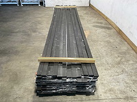 Vuren open gevelbekleding batten zwart 430x6,8x1,8 cm (150x) - afbeelding 3 van  6