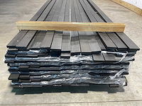 Vuren open gevelbekleding batten zwart 430x6,8x1,8 cm (150x) - afbeelding 5 van  6