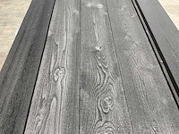 Vuren open gevelbekleding board zwart 305x18x1,8 cm (74x)