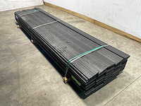 Vuren open gevelbekleding board zwart 365x18x1,8 cm (75x) - afbeelding 1 van  8