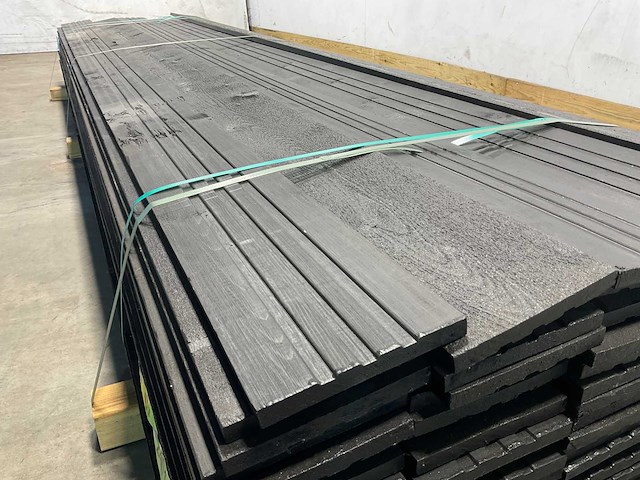 Vuren open gevelbekleding board zwart 365x18x1,8 cm (75x) - afbeelding 4 van  10