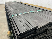 Vuren open gevelbekleding board zwart 365x18x1,8 cm (75x) - afbeelding 4 van  10