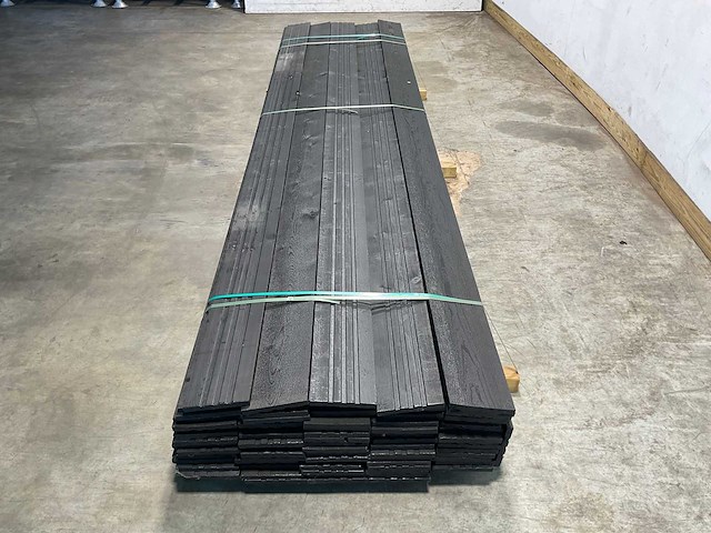 Vuren open gevelbekleding board zwart 365x18x1,8 cm (75x) - afbeelding 5 van  10