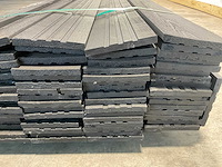 Vuren open gevelbekleding board zwart 365x18x1,8 cm (75x) - afbeelding 10 van  10