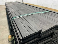 Vuren open gevelbekleding board zwart 365x18x1,8 cm (75x) - afbeelding 4 van  10