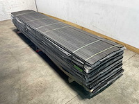 Vuren open gevelbekleding board zwart 430x18x1,8 cm (75x) - afbeelding 1 van  8