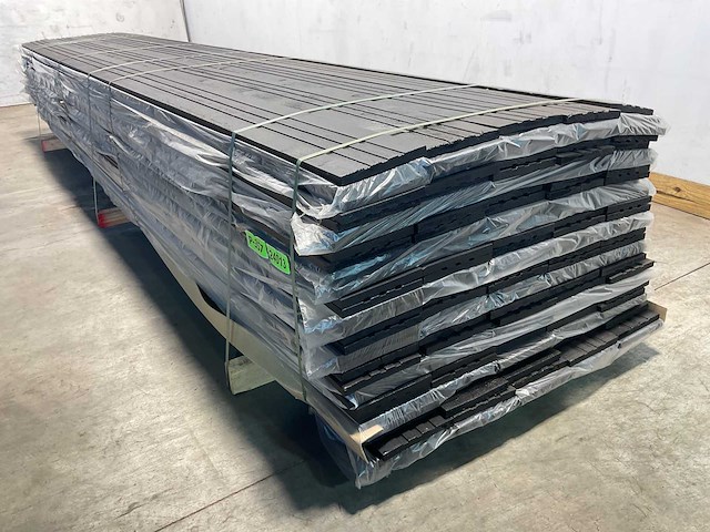 Vuren open gevelbekleding board zwart 430x18x1,8 cm (75x) - afbeelding 7 van  8
