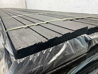 Vuren open gevelbekleding board zwart 430x18x1,8 cm (75x) - afbeelding 8 van  8
