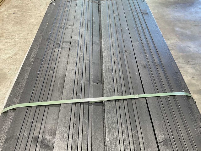 Vuren open gevelbekleding board zwart 490x18x1,8 cm (45x) - afbeelding 7 van  10