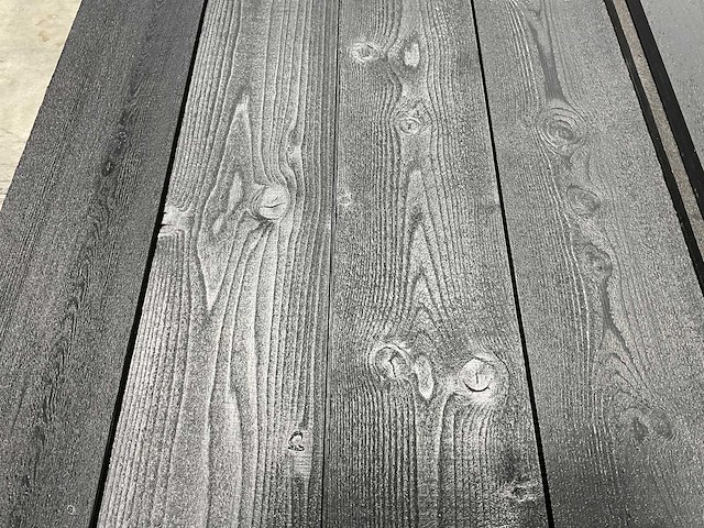 Vuren open gevelbekleding board zwart 490x18x1,8 cm (50x) - afbeelding 3 van  10