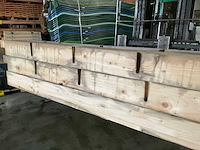 Vuren paal - 170x14x14 cm (8x) - afbeelding 3 van  8