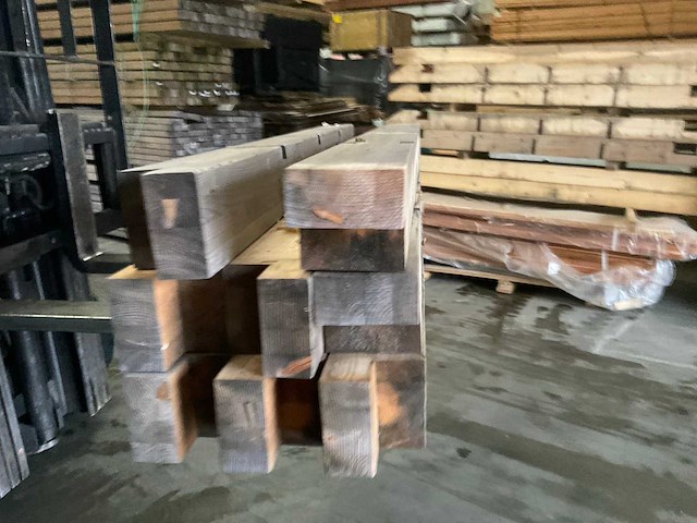 Vuren paal - 170x14x14 cm (8x) - afbeelding 6 van  8