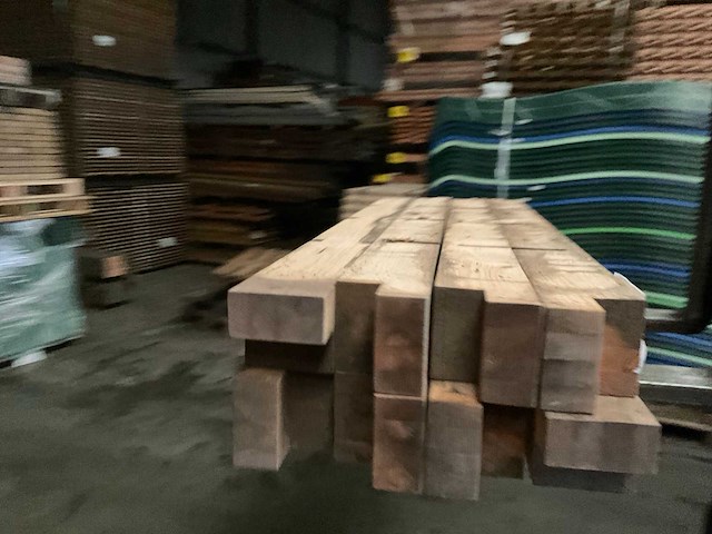 Vuren paal - 170x14x14 cm (8x) - afbeelding 4 van  11