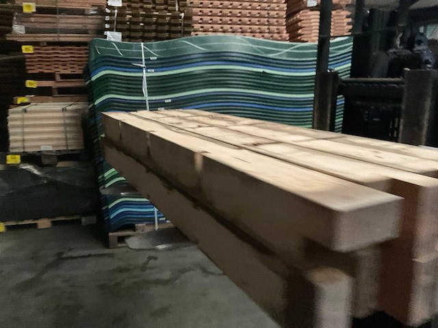 Vuren paal - 170x14x14 cm (8x) - afbeelding 5 van  11