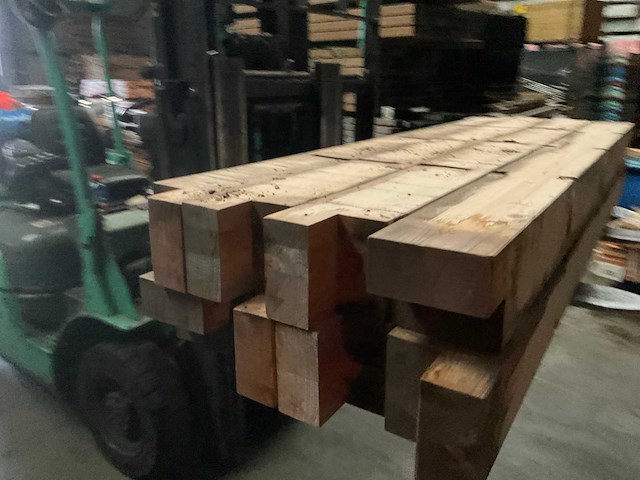 Vuren paal - 170x14x14 cm (8x) - afbeelding 11 van  11