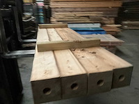 Vuren paal - 220x14x14 cm (4x) - afbeelding 4 van  11