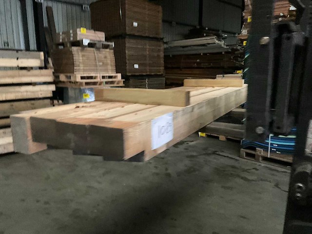 Vuren paal - 220x14x14 cm (4x) - afbeelding 1 van  11