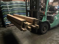 Vuren paal - 224x12x12 cm (6x) - afbeelding 2 van  5