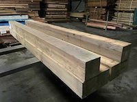 Vuren paal - 224x12x12 cm (6x) - afbeelding 4 van  5