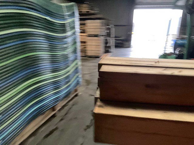 Vuren paal - 224x12x12 cm (7x) - afbeelding 5 van  6