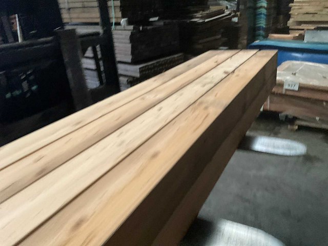 Vuren paal - 224x12x12 cm (8x) - afbeelding 2 van  10