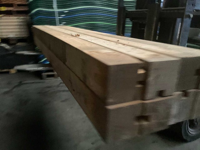 Vuren paal - 224x12x12 cm (8x) - afbeelding 5 van  10