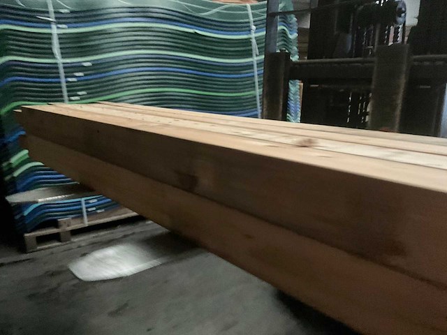 Vuren paal - 224x12x12 cm (8x) - afbeelding 6 van  10