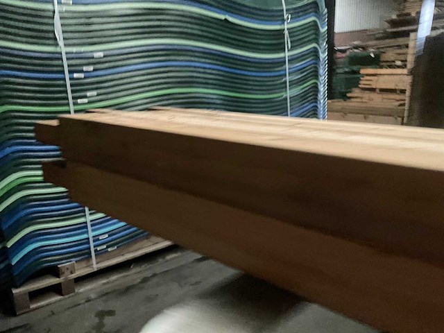 Vuren paal - 224x12x12 cm (8x) - afbeelding 7 van  10