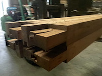 Vuren paal - 224x12x12 cm (8x) - afbeelding 9 van  10