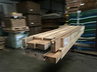 Vuren paal - 224x12x12 cm (8x) - afbeelding 4 van  9