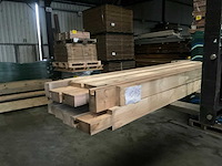 Vuren paal - 224x12x12 cm (8x) - afbeelding 1 van  11