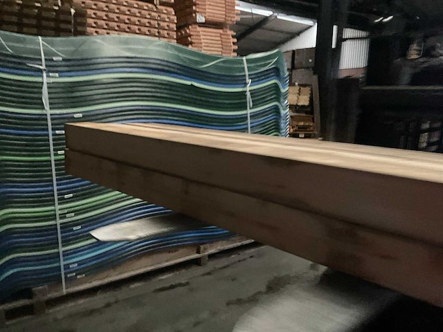 Vuren paal - 224x12x12 cm (8x) - afbeelding 7 van  11