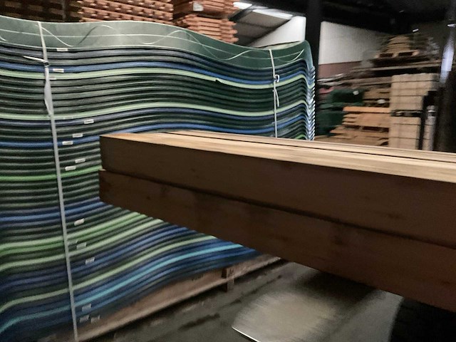 Vuren paal - 224x12x12 cm (8x) - afbeelding 8 van  11