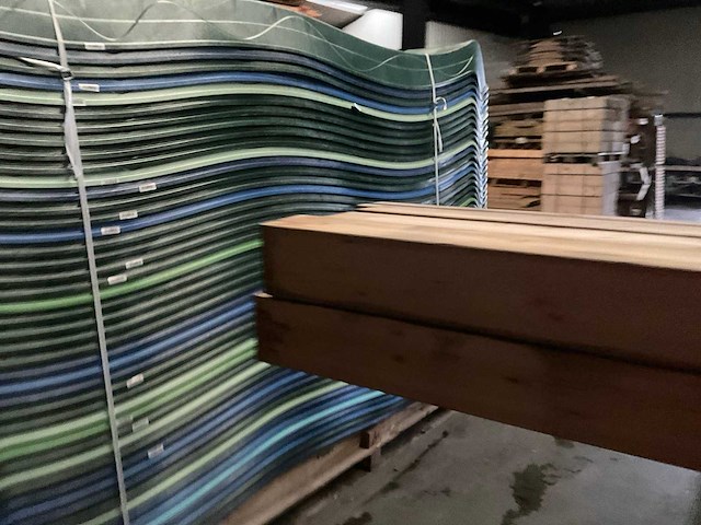 Vuren paal - 224x12x12 cm (8x) - afbeelding 9 van  11