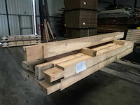 Vuren paal - 224x12x12 cm (9x) - afbeelding 1 van  8