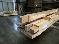 Vuren paal - 224x12x12 cm (9x) - afbeelding 2 van  8