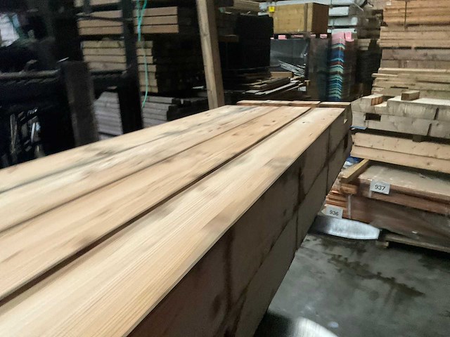 Vuren paal - 250x14x14 cm (8x) - afbeelding 2 van  11