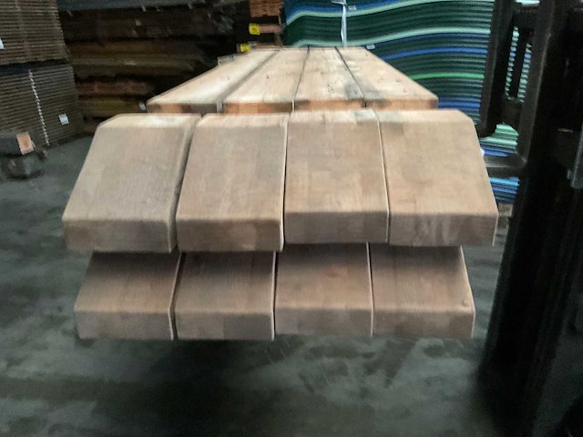 Vuren paal - 250x14x14 cm (8x) - afbeelding 3 van  11